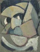 Theo van Doesburg Abstract portrait. France oil painting artist